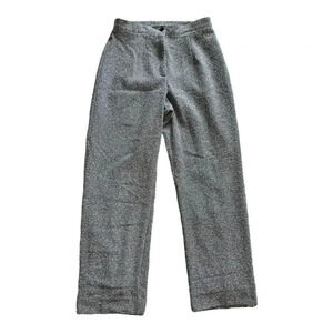 Sharon Young Gray Lined Textured Trousers 10